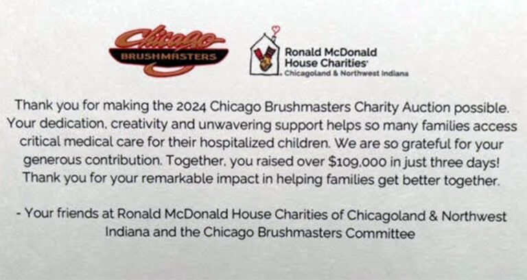 2024 Thank You Note from Ronald McDonald